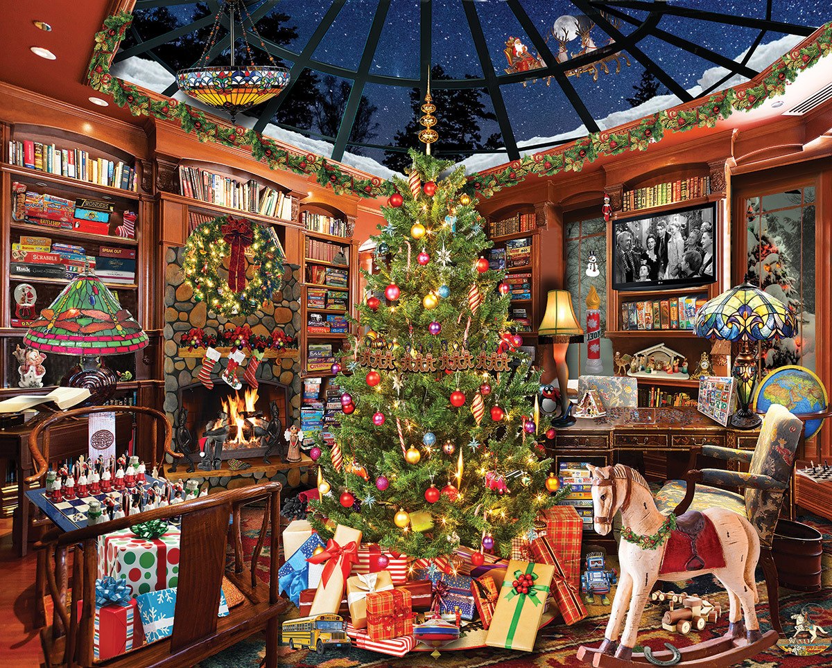 Christmas, Seek & Find - 1000pc Jigsaw Puzzle By White Mountain  			  					NEW