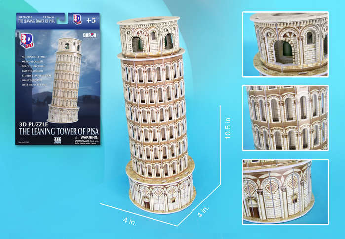 Leaning Tower of Pisa - 13pc 3D Jigsaw Puzzle by Daron