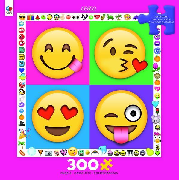 EMOJI: Smiles4U - 300pc Oversized Jigsaw Puzzle by Ceaco  			  					NEW - image 1