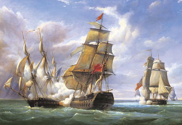 Gilbert: Combat, 21st April 1806 - 3000pc Jigsaw Puzzle by Castorland