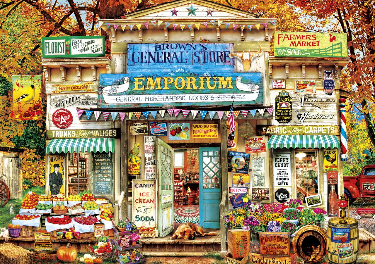 Brown's General Store - 500pc Jigsaw Puzzle By Buffalo Games