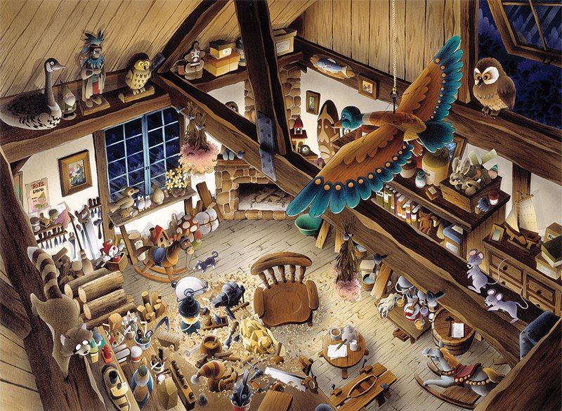 Wooden Workshop - 1000pc Jigsaw Puzzle by Anatolian