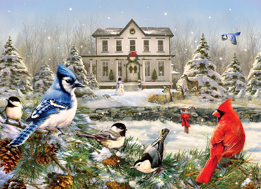 Country House Birds - 1000pc Jigsaw Puzzle by Cobble Hill