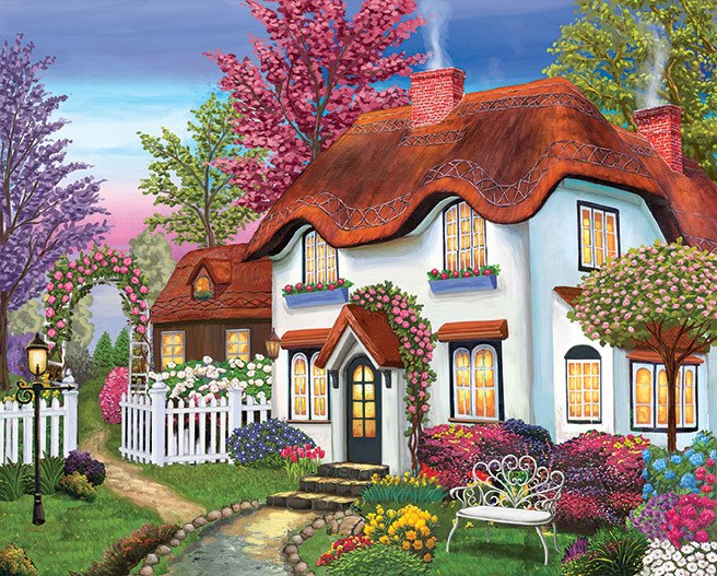 Kodak: Cozy Cottage - 550pc Jigsaw Puzzle by Lafayette Puzzle Factory  			  					NEW