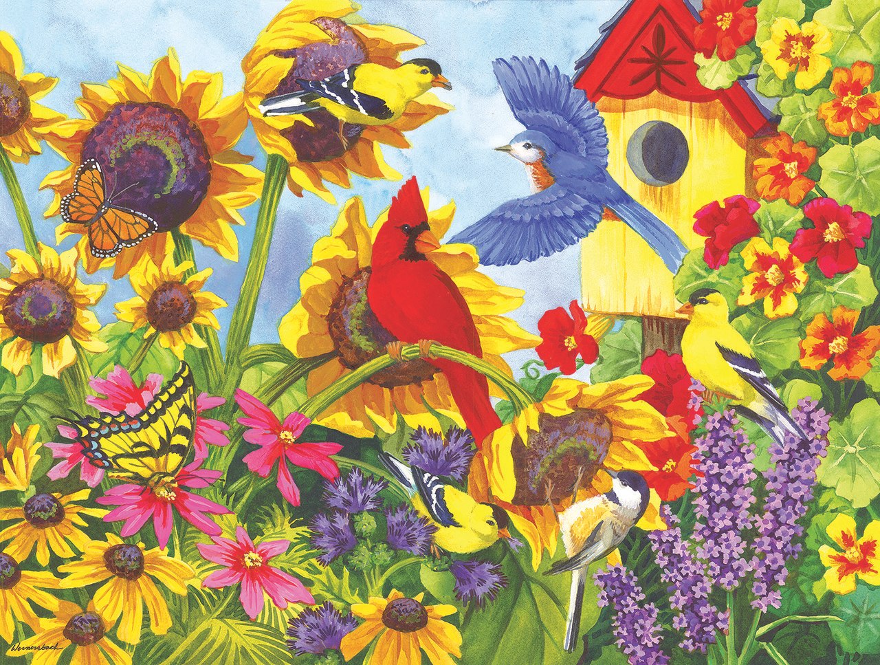 Backyard  Beauties - 300pc Jigsaw Puzzle By Sunsout  			  					NEW