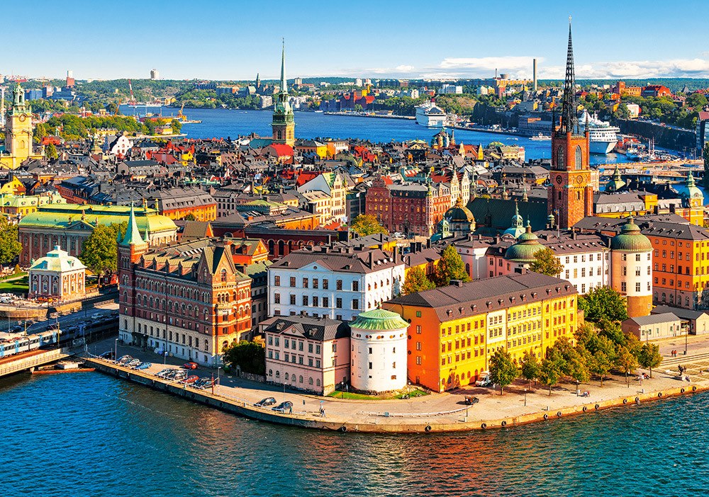 The Old Town of Stockholm, Sweden - 500pc Jigsaw Puzzle by Castorland  			  					NEW