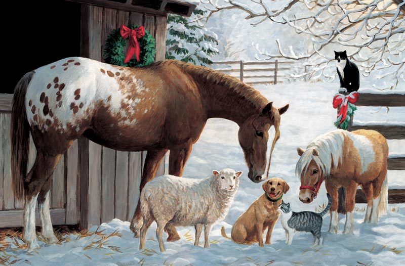 Barnyard Greetings - 35pc Tray Puzzle by Cobble Hill