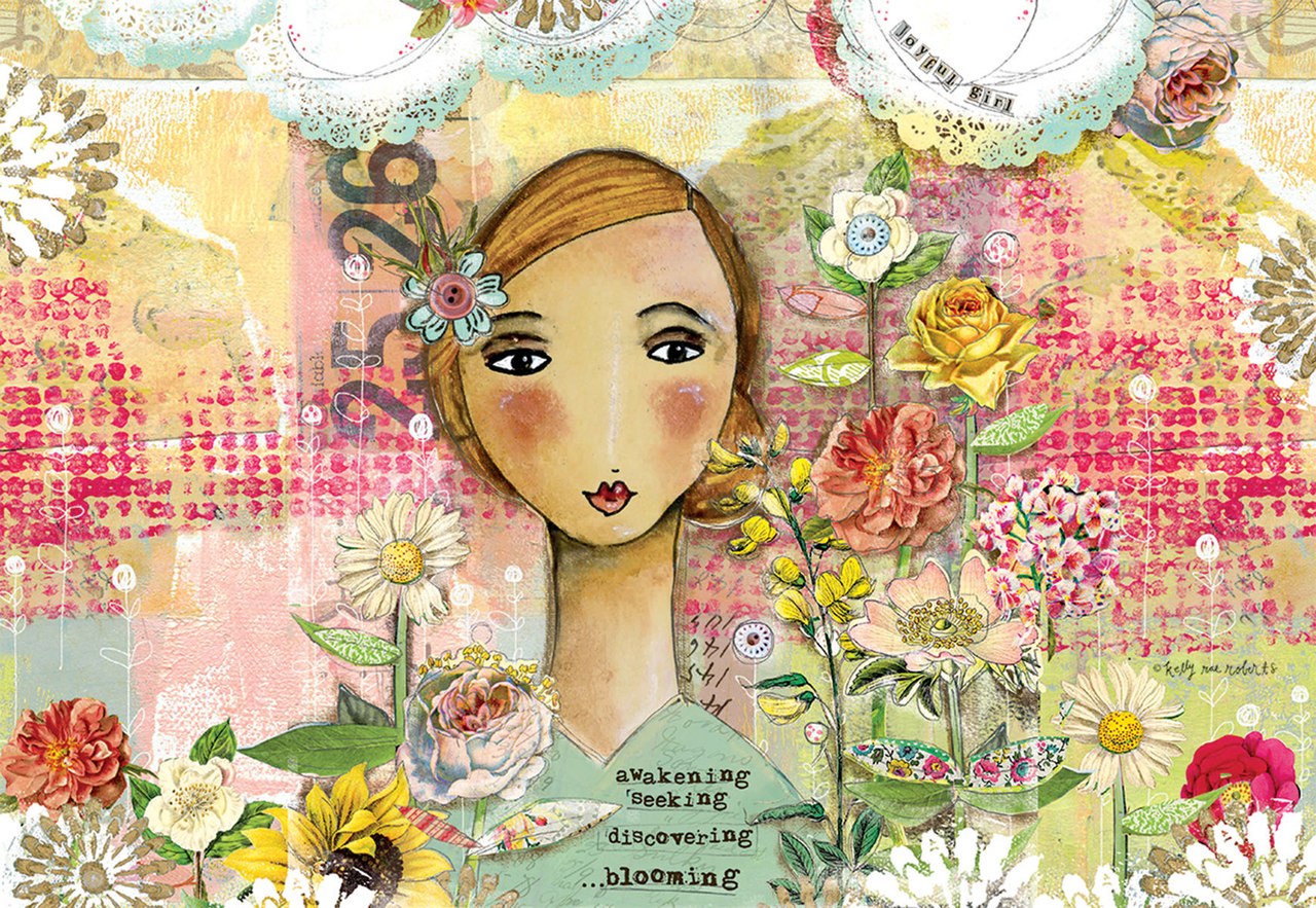 Joyful Girl - 1000pc Jigsaw Puzzle by Lang  			  					NEW