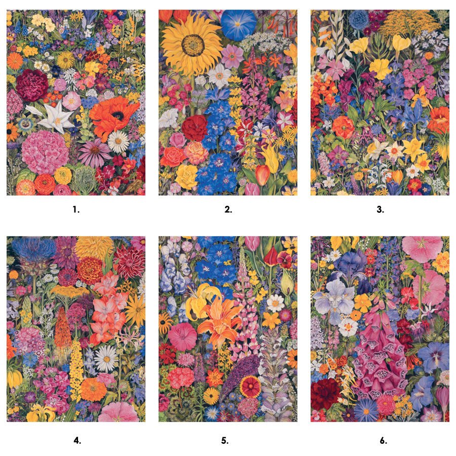 Wise: Flower Cycle - 12pc Block by Pomegranate  			  					NEW - image 1