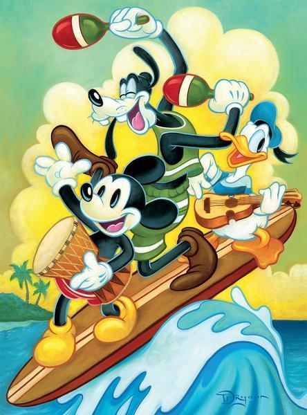 Disney: Surf Trio - 1000pc Jigsaw Puzzle by Ceaco  			  					NEW