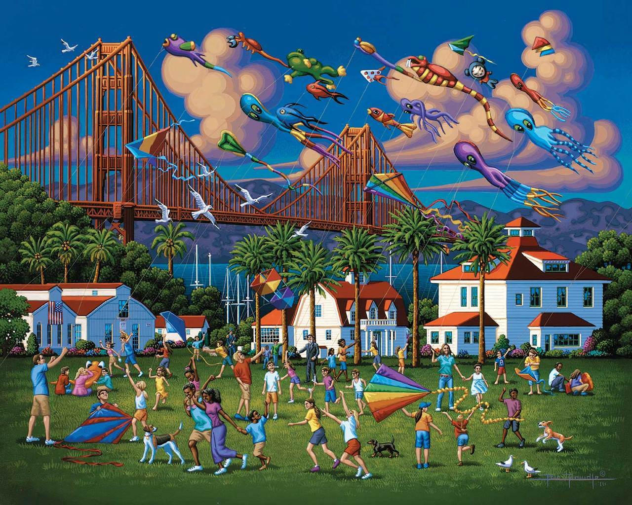 Golden Gate Bridge - 500pc Jigsaw Puzzle by Dowdle  			  					NEW