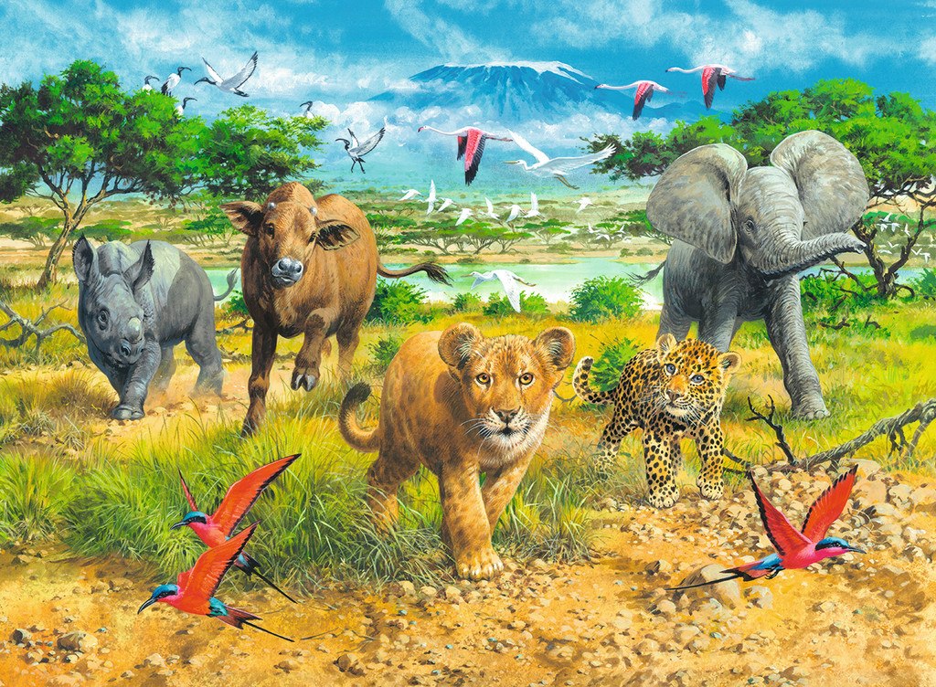Big Five Babies - 300pc Jigsaw Puzzle By Ravensburger  			  					NEW