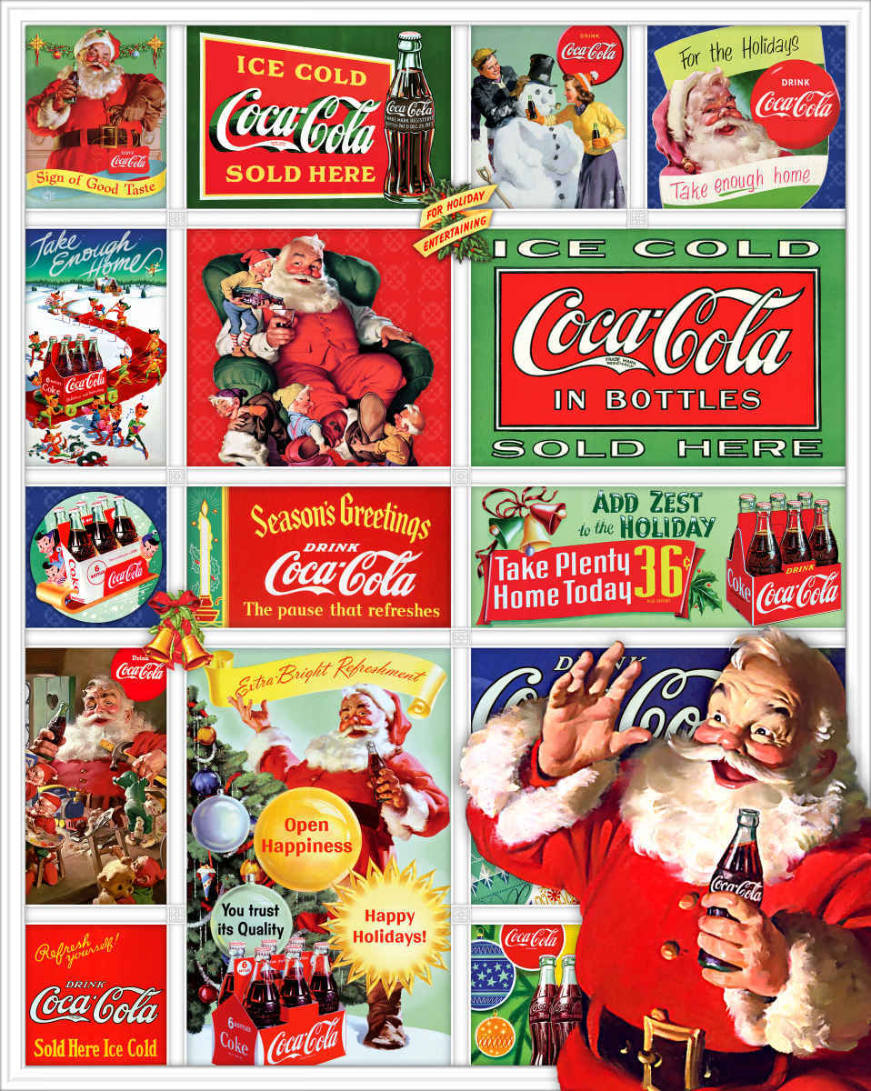 Santa's Coca-Cola Christmas - 1500pc Jigsaw Puzzle By Springbok