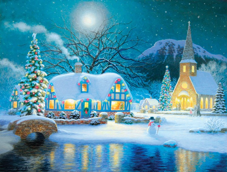 Country Snowfall - 300pc Jigsaw Puzzle By Sunsout