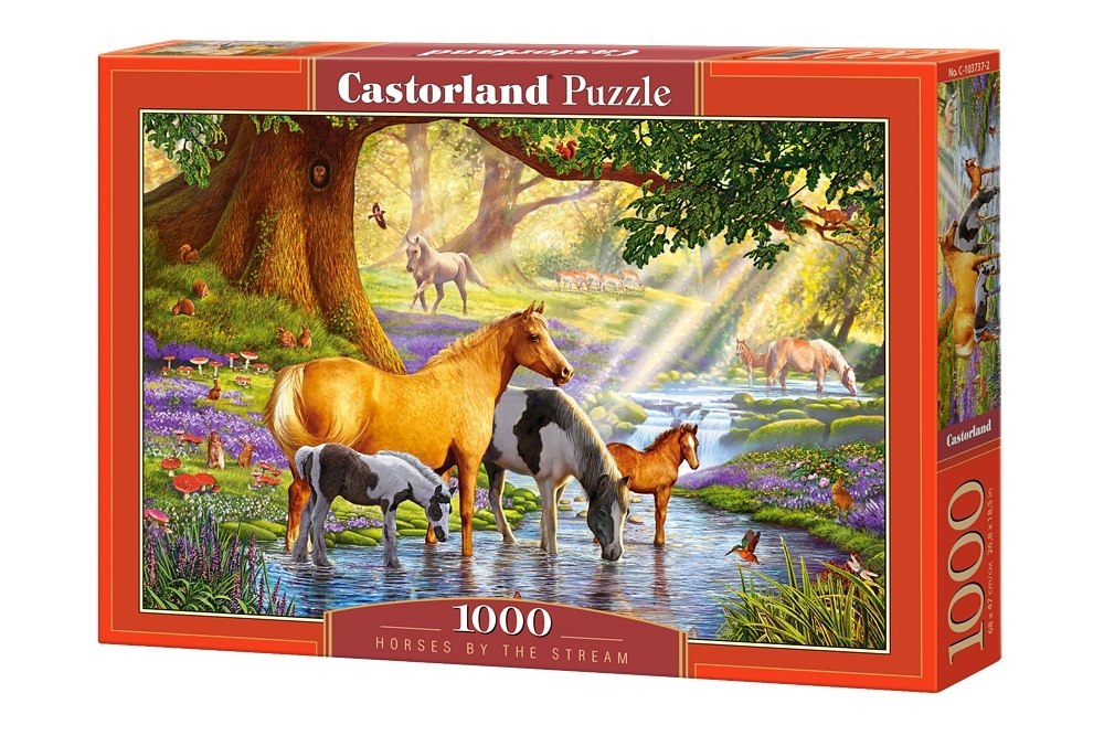 Horses By the Stream - 1000pc Jigsaw Puzzle By Castorland  			  					NEW - image 1