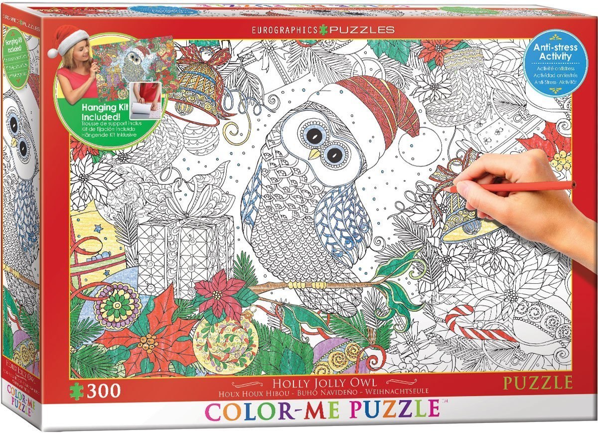 Holly Jolly Owl - 300pc Jigsaw Puzzle by Eurographics  			  					NEW