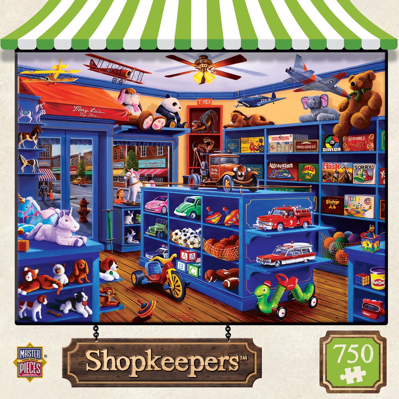 Mary Lee's Toy Store - 750pc Jigsaw Puzzle by Masterpieces  			  					NEW - image 1
