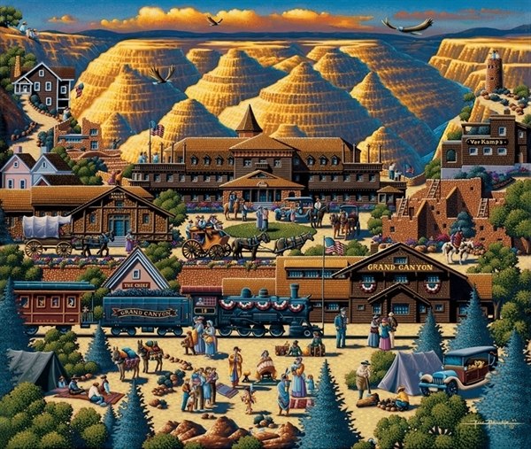 Grand Canyon - 500pc Jigsaw Puzzle by Dowdle