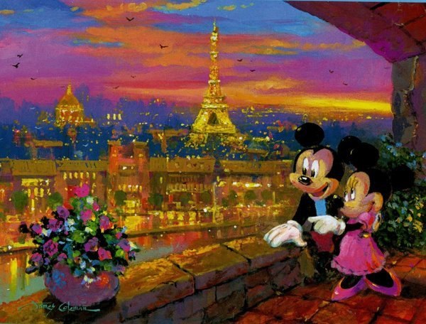 Disney: Paris Sunset - 1000pc Jigsaw Puzzle by Ceaco