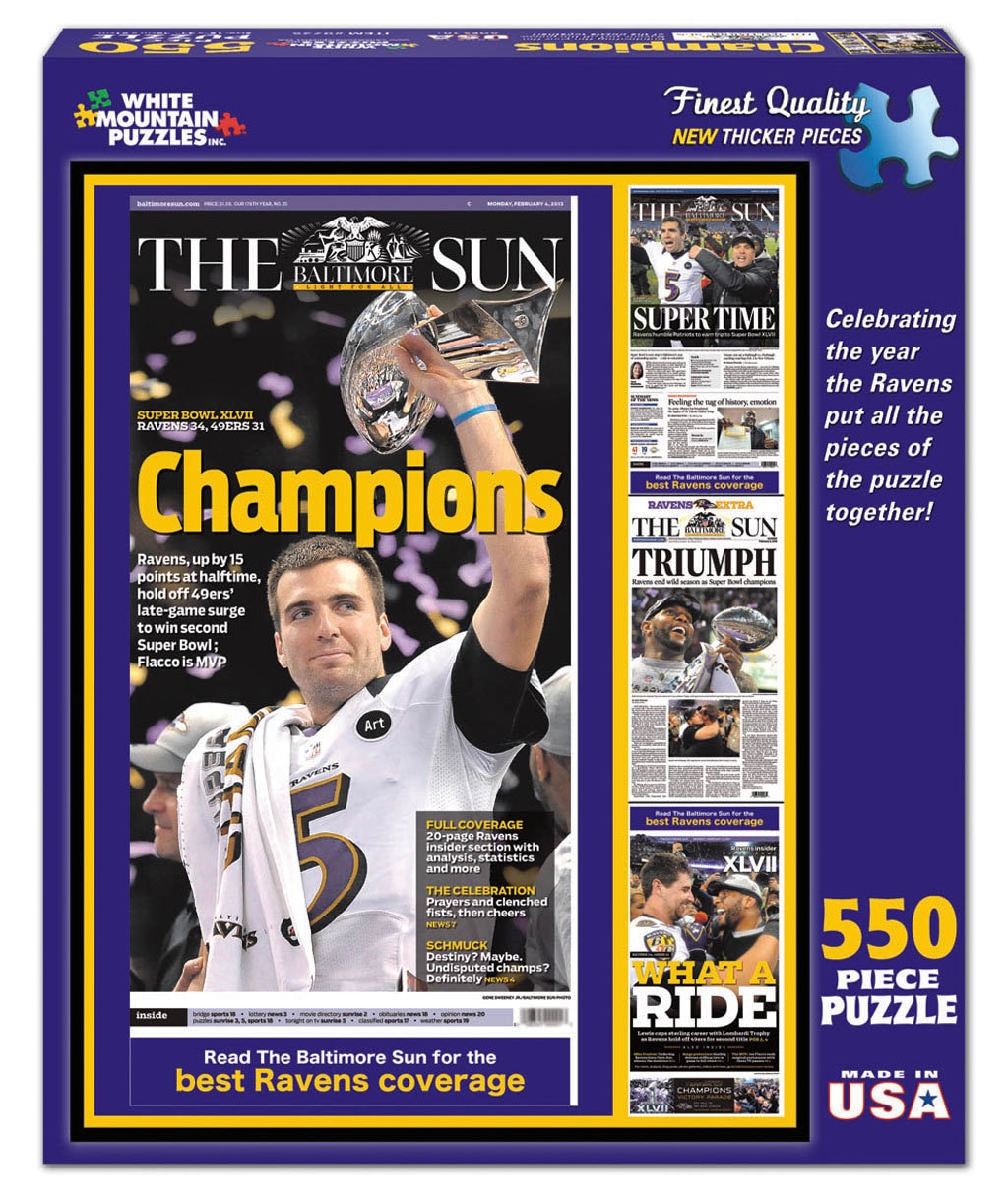 Baltimore Ravens: Super Bowl XLVII Champions - 550pc Jigsaw Puzzle By White Mountain