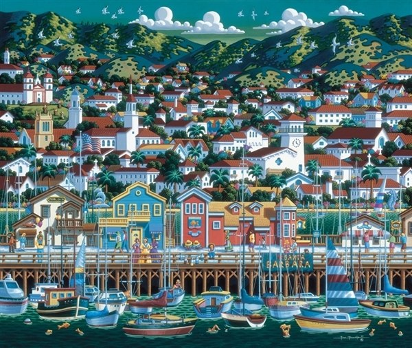 Santa Barbara - 1000pc Jigsaw Puzzle by Dowdle