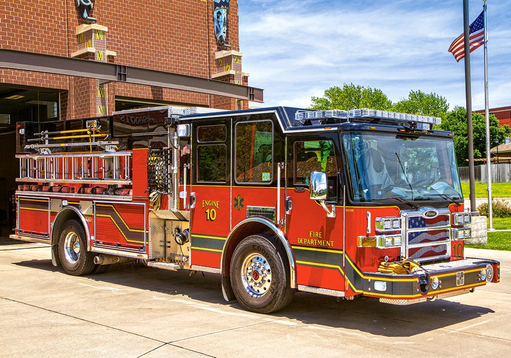 Fire Engine - 500pc Jigsaw Puzzle by Castorland  			  					NEW