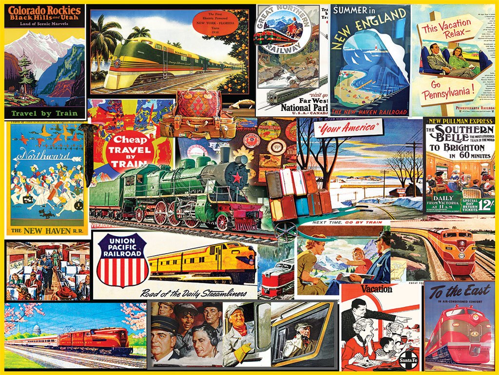Travel By Train - 1000pc Jigsaw Puzzle By White Mountain