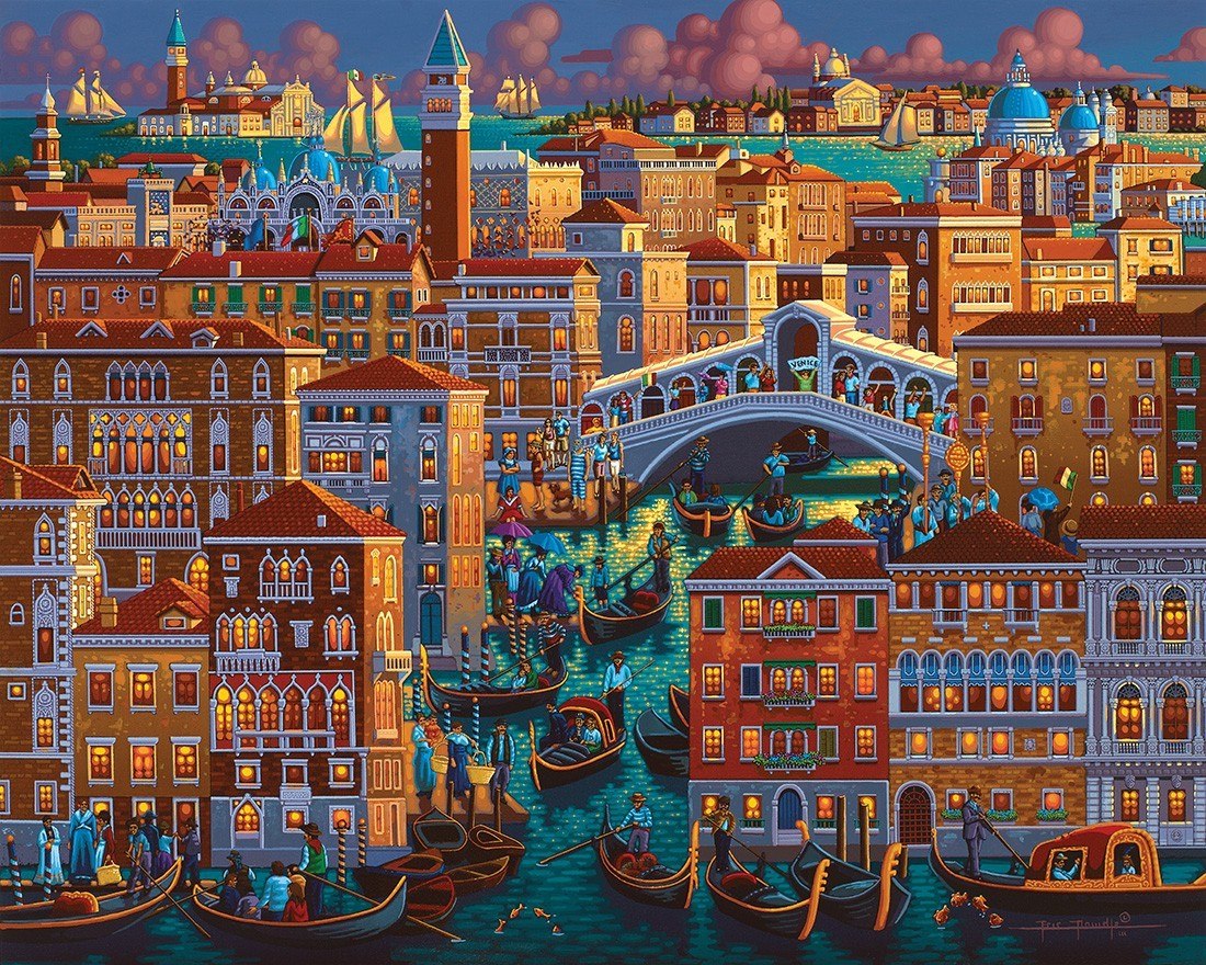 Venice - 1000pc Jigsaw Puzzle by Dowdle