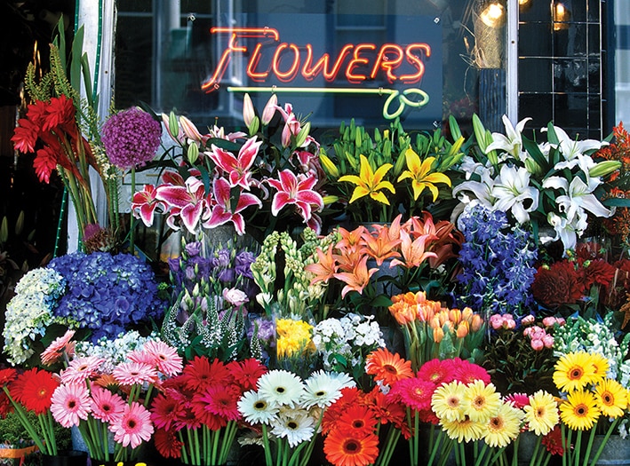 Flower Shop - 2000pc Jigsaw Puzzle by Lafayette Puzzle Factory
