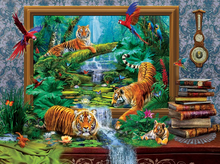 Out of the Jungle - 1000pc Jigsaw Puzzle By Sunsout