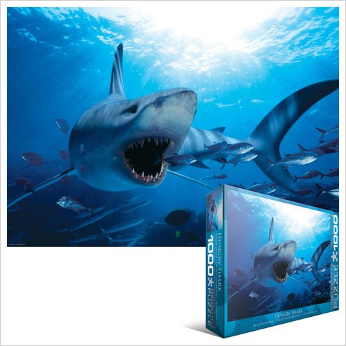 Hungry Shark - 1000pc Jigsaw Puzzle by Eurographics