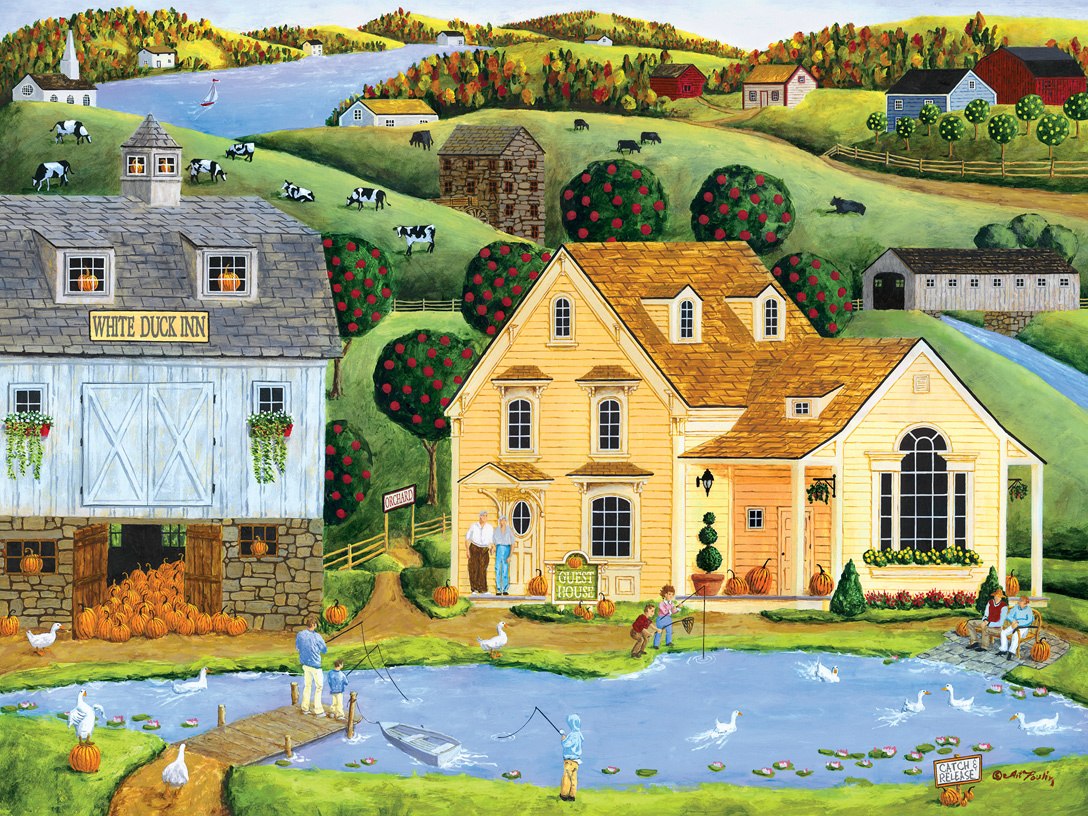 Town & Country: White Duck Inn - 300pc EZ Grip Jigsaw Puzzle by Masterpieces