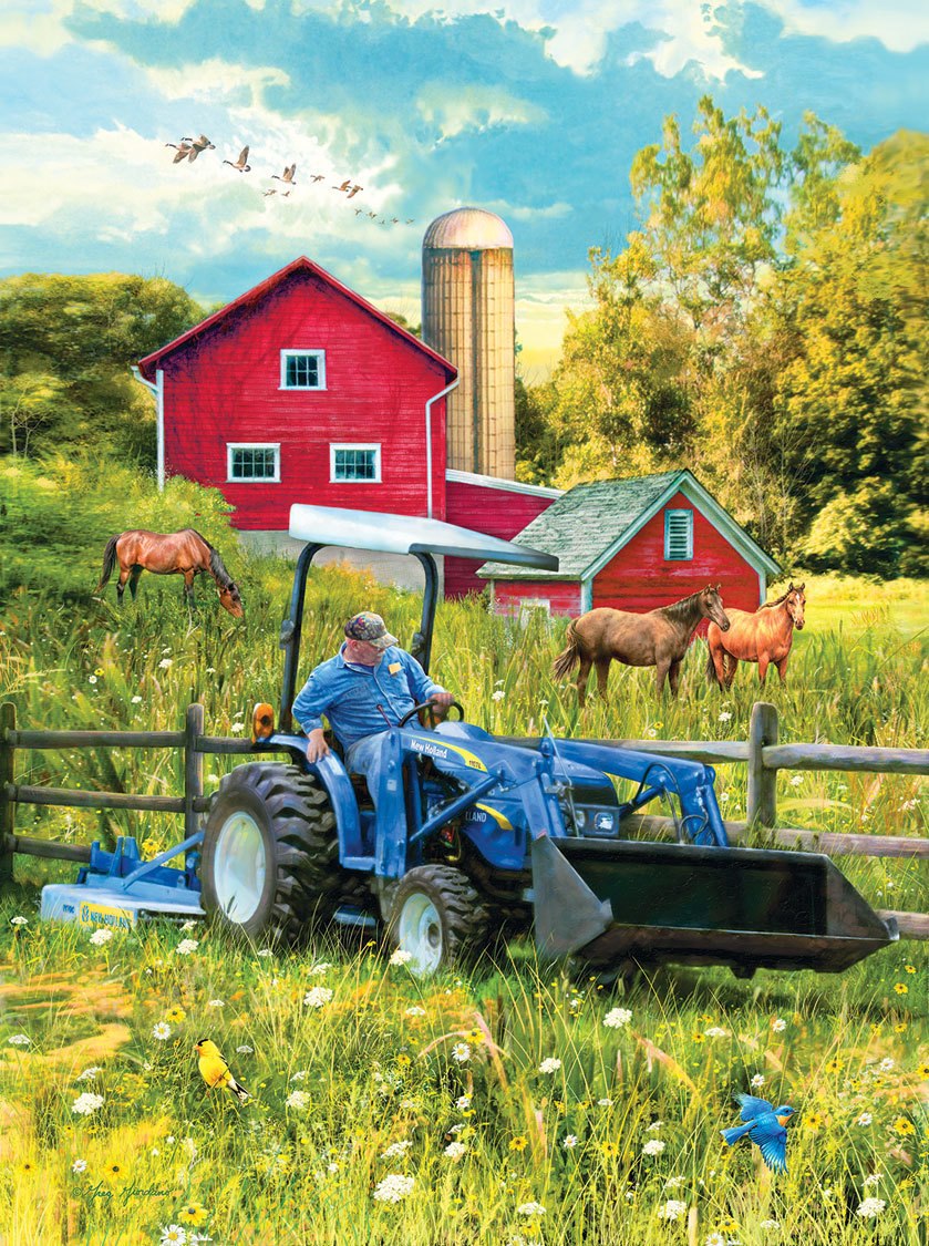 New Holland Out in the Field - 1000pc Jigsaw Puzzle by SunsOut