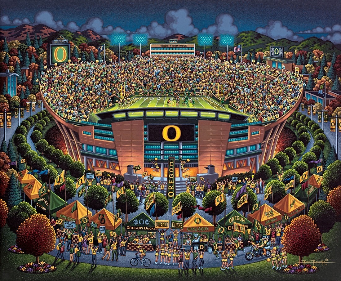 University of Oregon Ducks - 500pc Jigsaw Puzzle by Dowdle