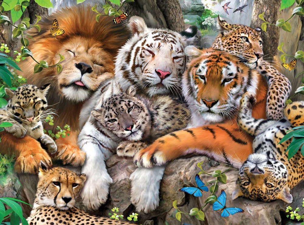 Big Cat Nap - 200pc Jigsaw Puzzle by Ravensburger