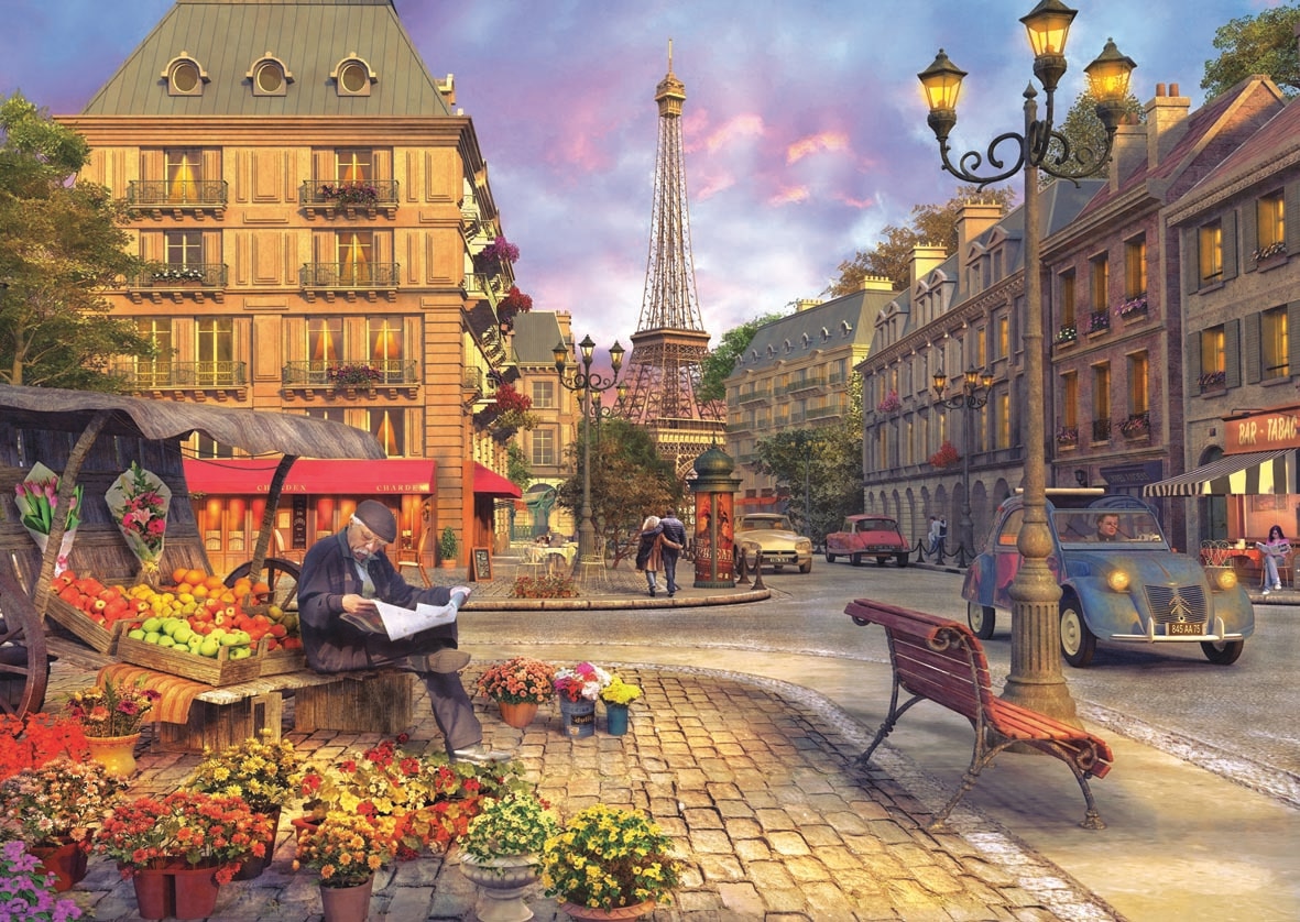 Paris Street Life - 1500pc Jigsaw Puzzle by Anatolian