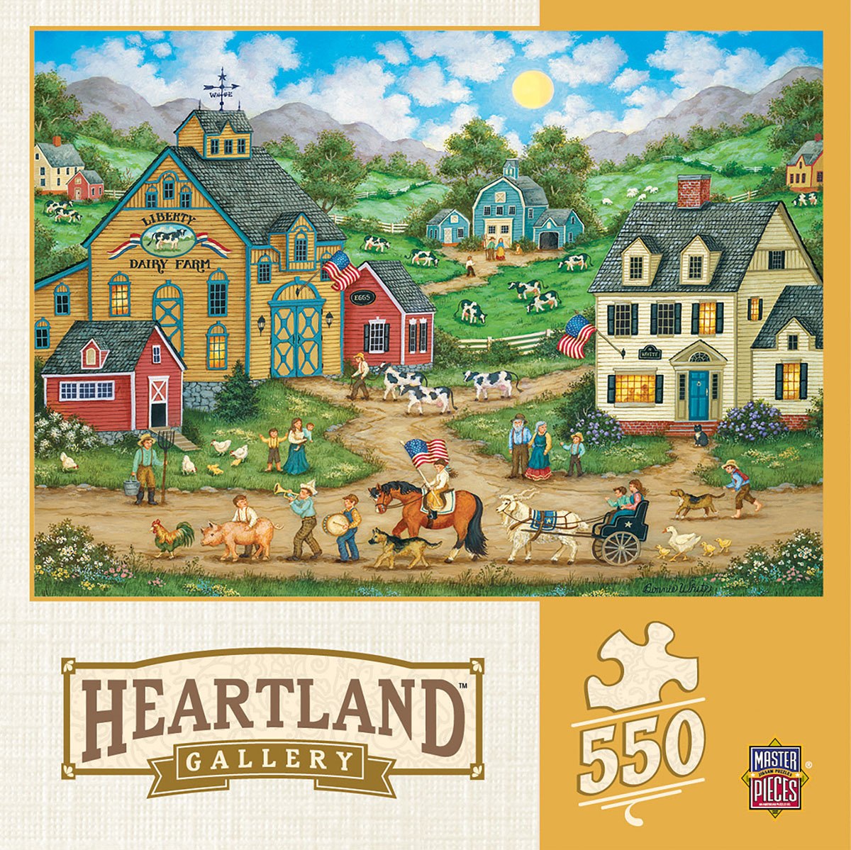 Heartland Collection: Liberty Farm Parade - 550pc Jigsaw Puzzle by Masterpieces  			  					NEW - image 1