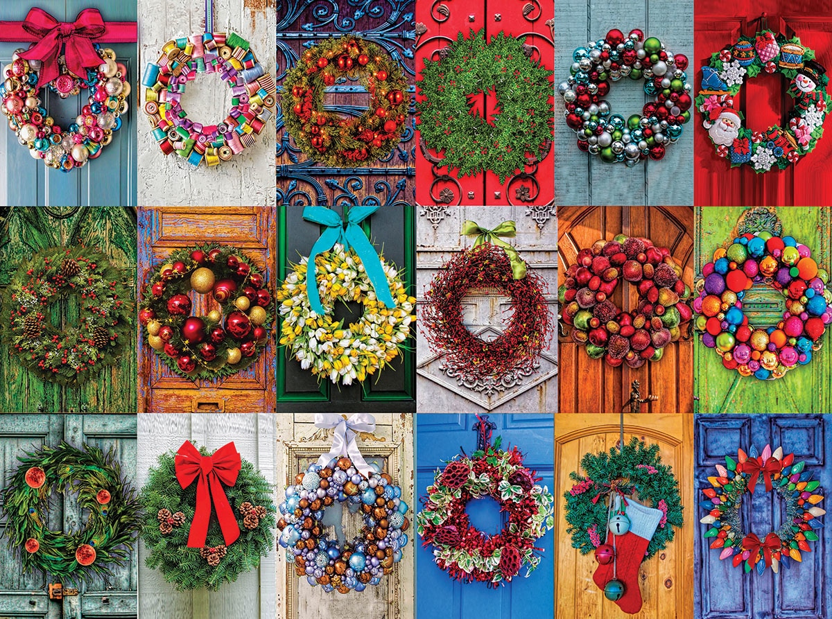 Holiday Wreaths - 550pc Jigsaw Puzzle By White Mountain
