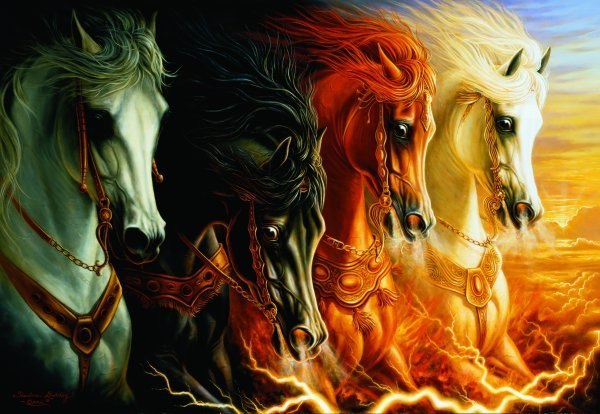 The Four Horses of the Apocalypse - 2000pc Jigsaw Puzzle by Anatolian