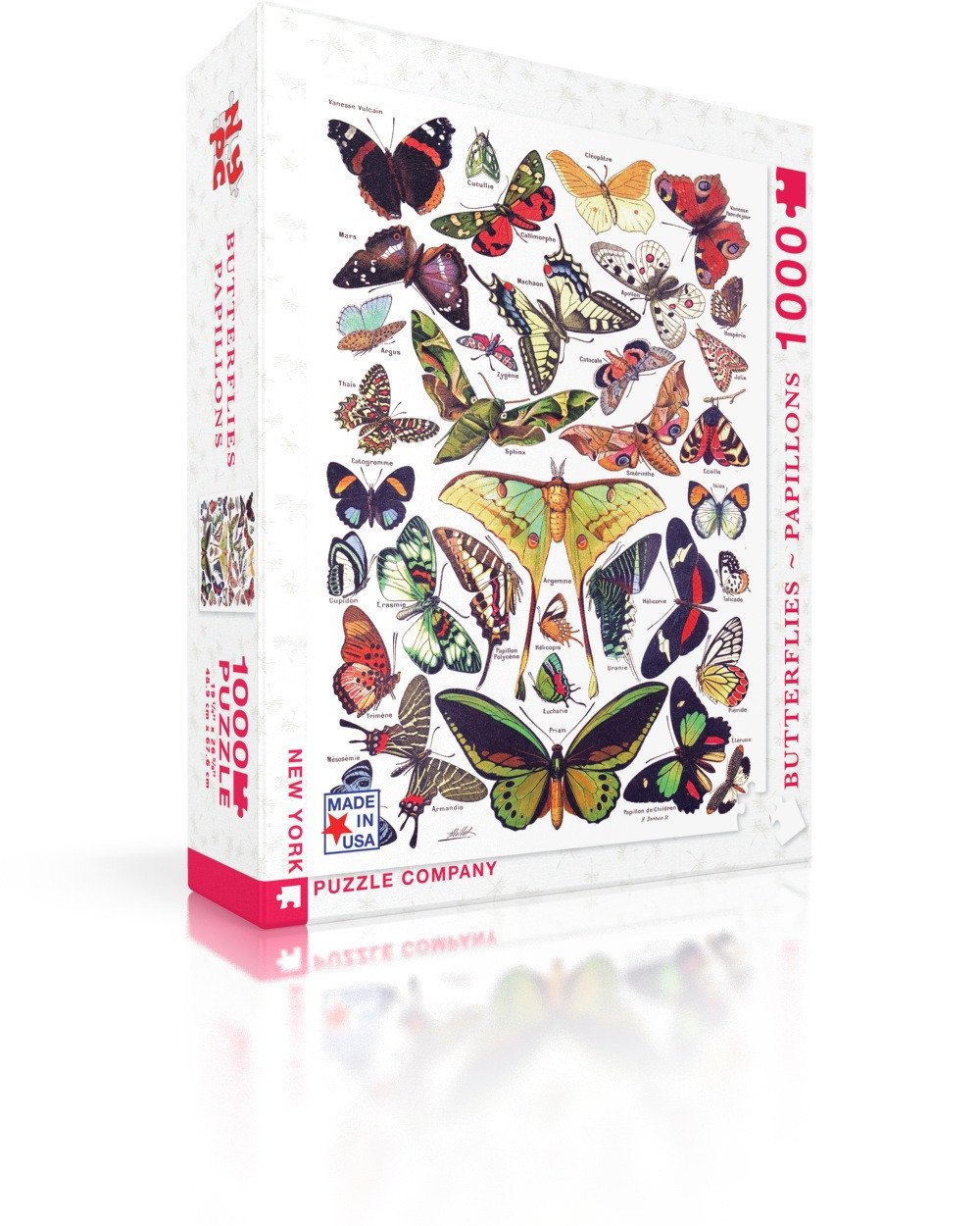 Butterflies/Papillons - 1000pc Jigsaw Puzzle by New York Puzzle Company - image 1