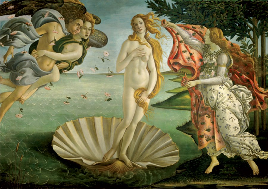Birth of Venus: Boticelli - 1000pc Jigsaw Puzzle by D-Toys