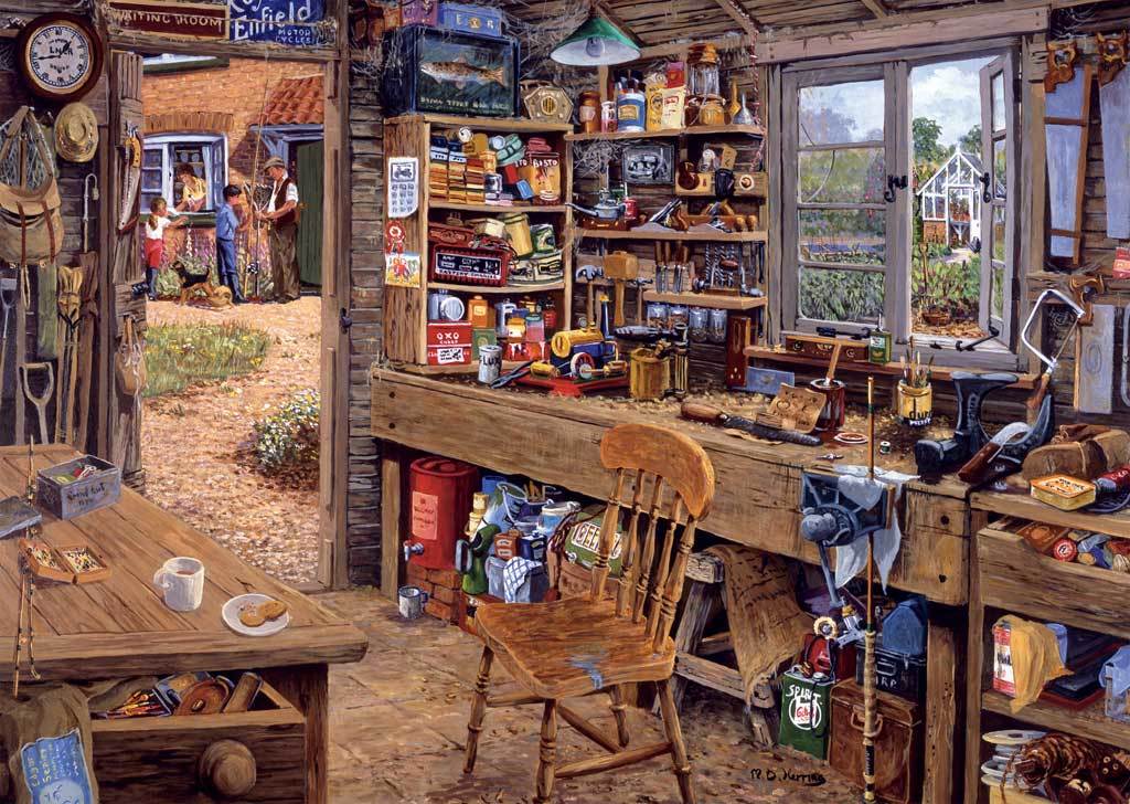 Dad's Shed - 500pc Large Format Jigsaw Puzzle by Ravensburger