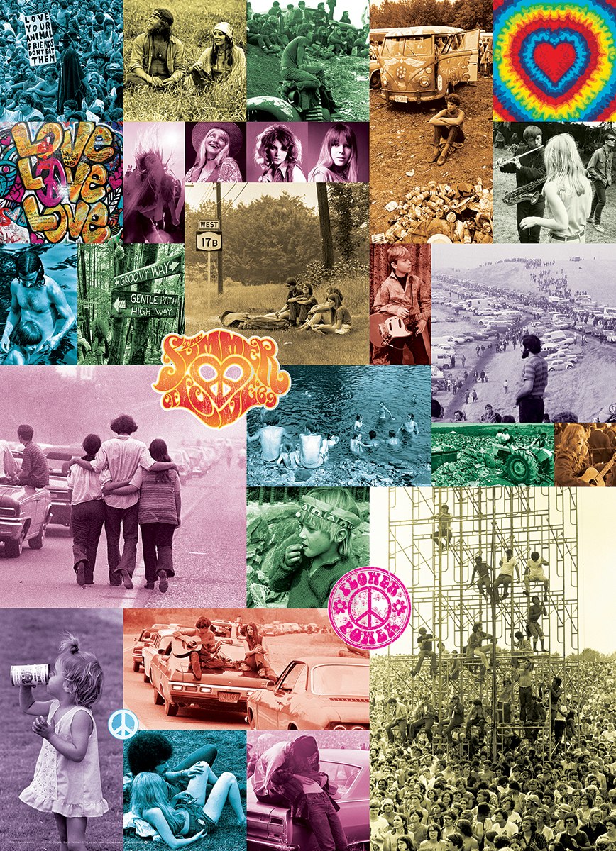 60s Love Collection by Baron Wolman - 1000pc Jigsaw Puzzle by Eurographics