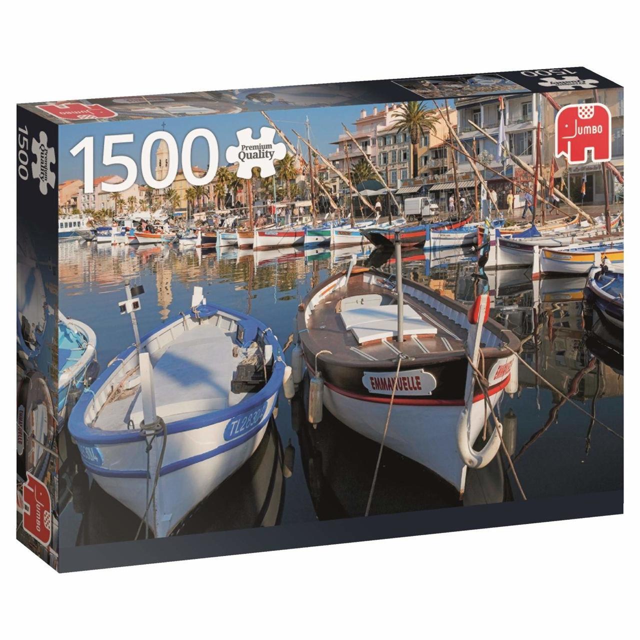 Harbour, Sanary-sur-Mer - 1500pc Jigsaw Puzzle By Jumbo  			  					NEW - image 1