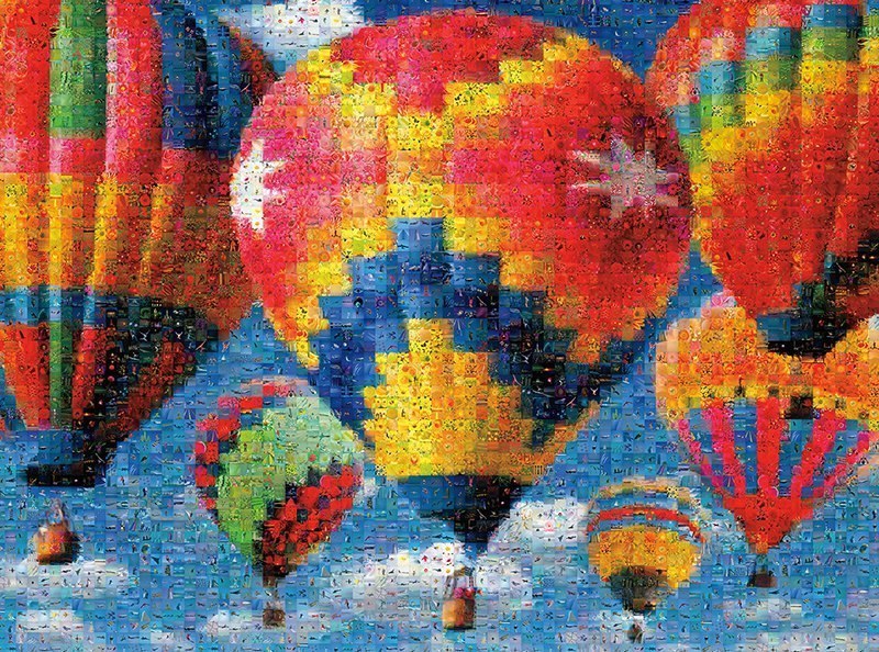 Balloon Race - 1000pc Photomosaic Jigsaw Puzzle by Buffalo Games