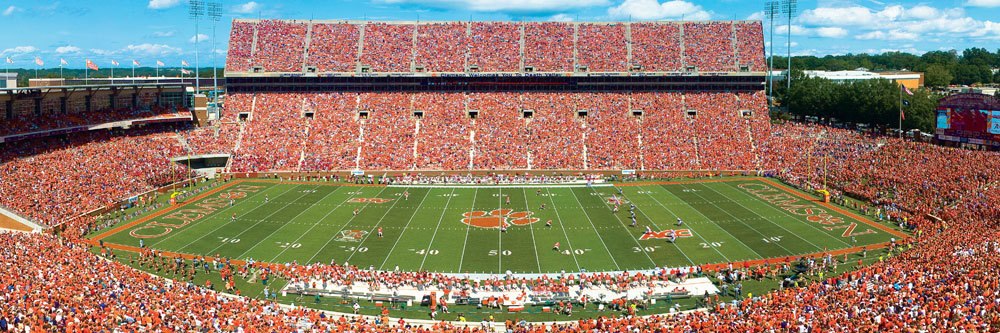 Clemson University: Memorial Stadium - 1000pc Panoramic Jigsaw Puzzle by Masterpieces