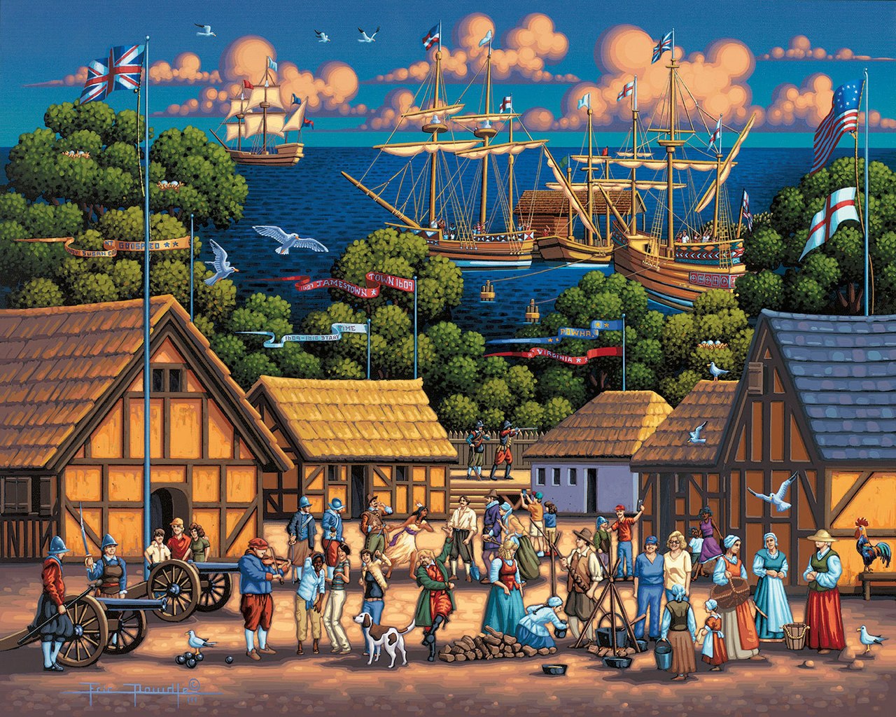 Jamestown - 500pc Jigsaw Puzzle by Dowdle  			  					NEW