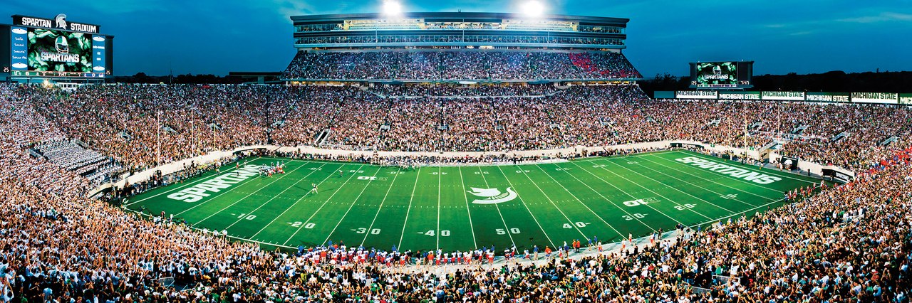 Michigan State - 1000pc Panoramic Jigsaw by Masterpieces