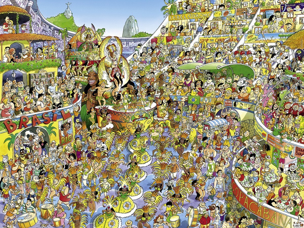 Prades: Carnival in Rio - 1500pc Jigsaw Puzzle By Heye  			  					NEW