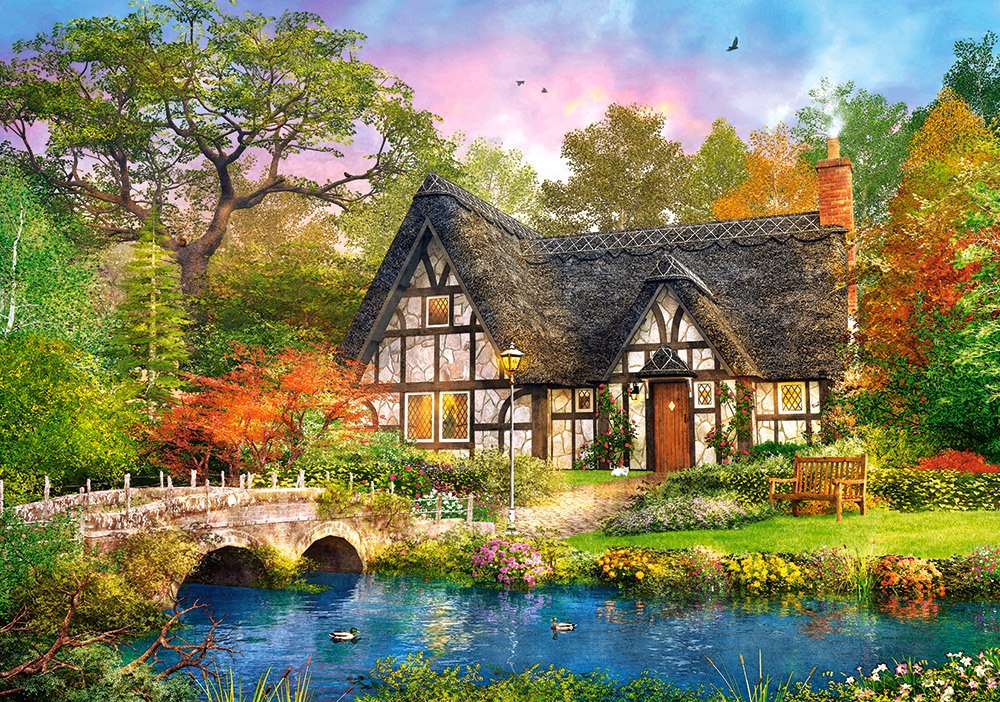The Stoney Bridge - 500pc Jigsaw Puzzle by Castorland  			  					NEW